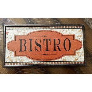 Bistro Sign‎ Accents 10.5 X 5.5 Wall plaque kitchen Sign Signage Chef Cooking